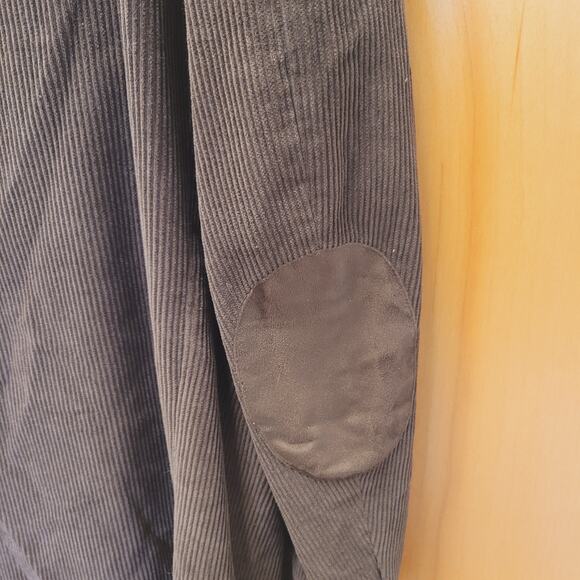 Cianni Cellini Corduroy Blazer Jacket 46R Brown Elbow Patch Lined Preppy Classic - Picture 7 of 16